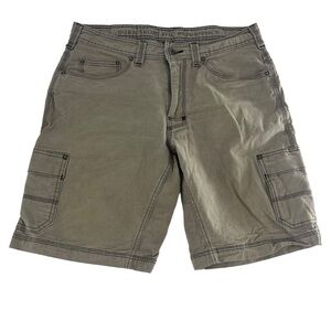 Prana Shorts Mens 32 Tan Cargo Outdoor Hiking‎ M3MURR116 Relaxed Casual Stretch